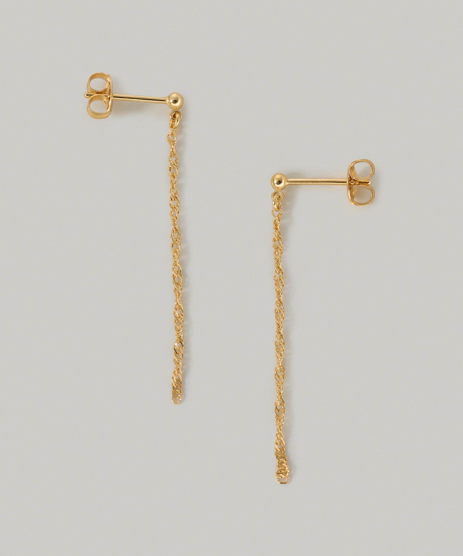 ツイストチェーンピアス