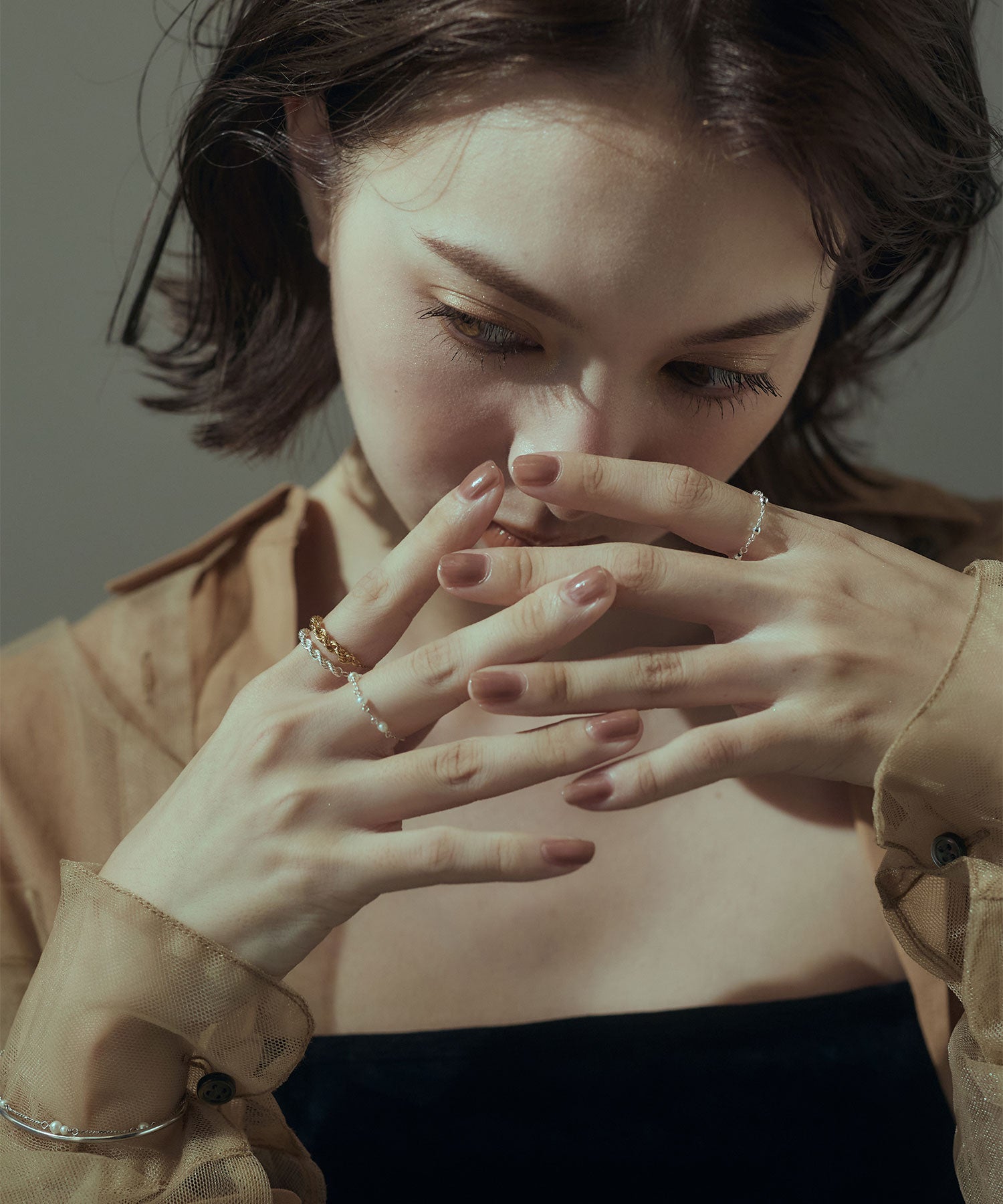 プチ淡水パールチェーンリング – tou jolie toujours