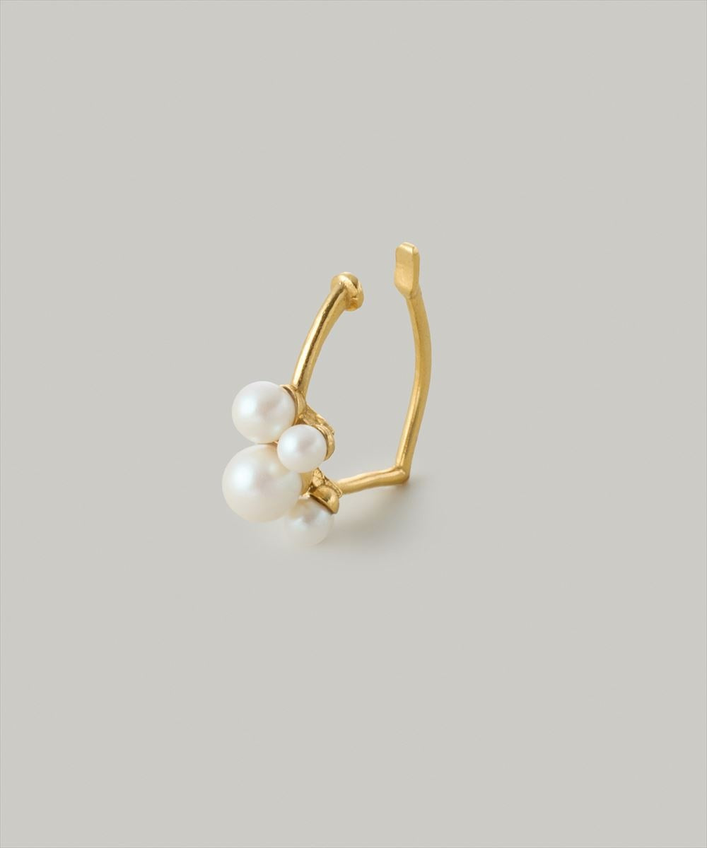 バブルパールイヤーカフ